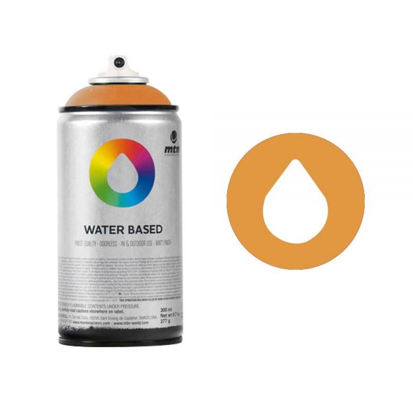 MTN Spain Water Based Spray Paints 300ML - Azo Orange Light