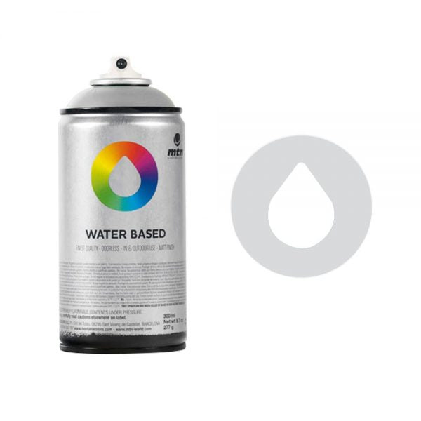 MTN Spain Water Based Spray Paints 300ML - Metal Color Silver