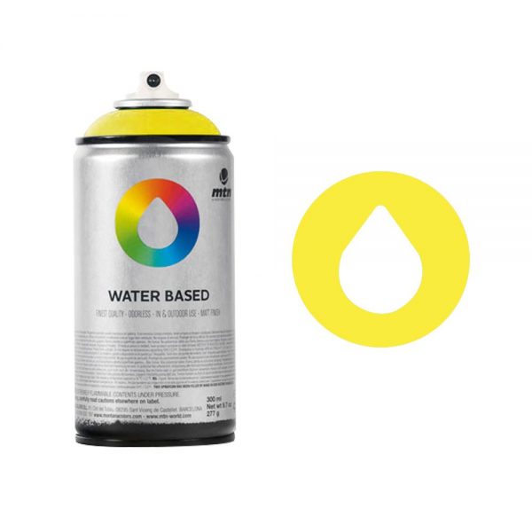 MTN Spain Water Based Spray Paints 300ML - Azo Yellow Deep