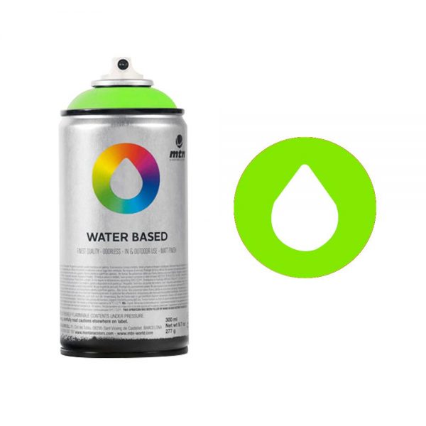 MTN Spain Water Based Spray Paints 300ML – Fluorescent Green