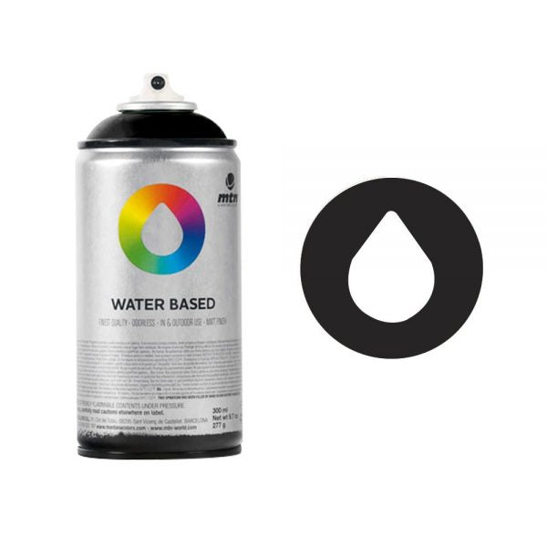 MTN Spain Water Based Spray Paints 300ML – Carbon Black