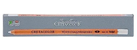 Cretacolor Artists' White Pastel Pencils Medium (Pack of 6)