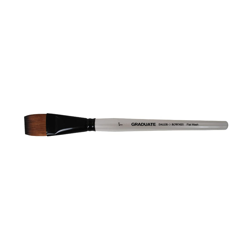 Daler-Rowney Graduate Short Handle Flat Wash Paint Brush (1 Inches) Pack of 1
