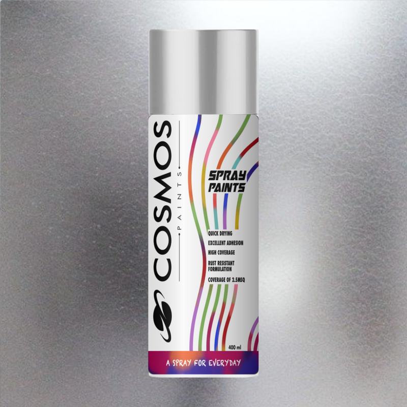 Cosmos Paints - Spray Paint in 318A Bright Chrome 400ml