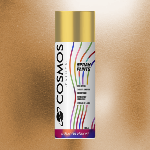 Cosmos Paints - Spray Paint in 319 Bright Gold Chrome 400ml