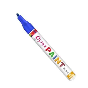 Oytra Paint Marker Pens Permanent Waterproof Oil Based Individual pens Works and All Surfaces, Wood, Fabric, Steel, Glass (Blue)