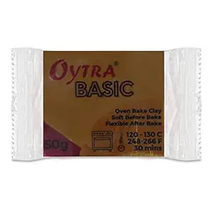 Oytra Polymer Clay Basic 50 Gram Oven Bake Clay (Coffee Brown)
