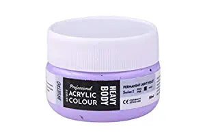 Brustro Professional Artists ’ Heavybody Acrylic Paint 50Ml Permanent Light Violet (Sr 2)