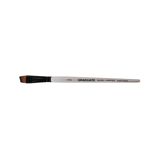 Daler-Rowney Graduate Short Handle Angle Shader Paint Brush (1/2 Inches) Pack of 1