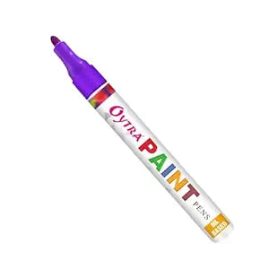 Oytra Paint Marker Pens Permanent Waterproof Oil Based Individual pens Works and All Surfaces, Wood, Fabric, Steel, Glass (Purple)