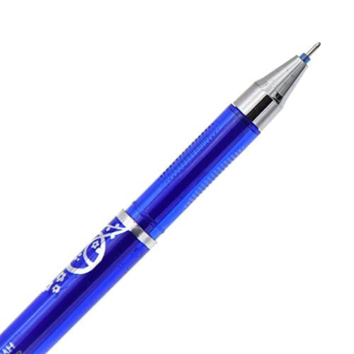 Erasable Gel Pens Heat Erase Pens for Fabric Blue Inks Pens 0.5mm Fine Point Refillable Ball Pen Gel Ink Rollerball Pens Pack of 3