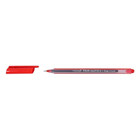 DOMS DF TRIOMATIC+ PEN RED 20 PC BOX