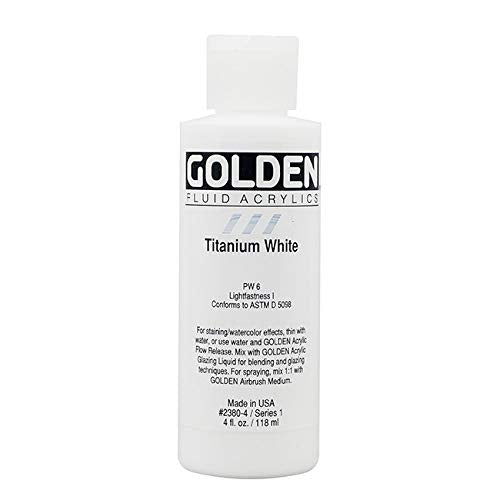 Golden Artist Fluid Acrylic Titanium White 4 oz (119 ml)