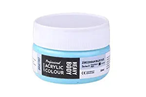 Brustro Professional Artists ’ Heavybody Acrylic Paint 50Ml Zirconian Blue Hue (Sr 2)