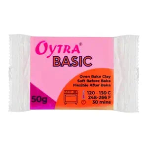 Oytra Polymer Clay Basic 50 Gram Oven Bake Clay (Pink)