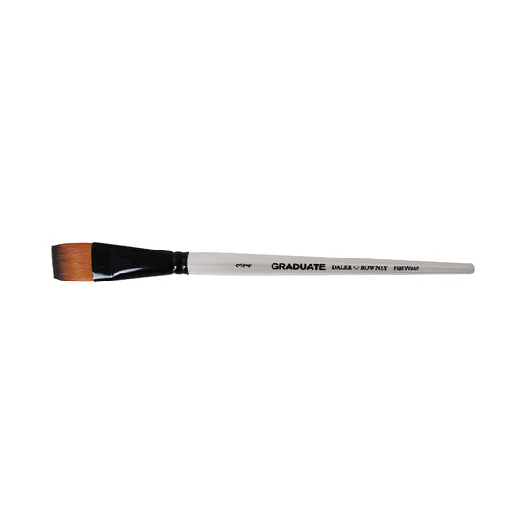 Daler-Rowney Graduate Short Handle Flat Wash Paint Brush (3/4 Inches) Pack of 1