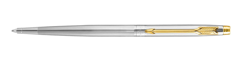 Parker Insignia Slim Shiny Chrome Gold Trim Ball Pen