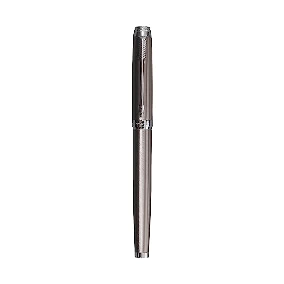 Parker Ambient Gun Metal Chrome Trim Roller Ball Pen