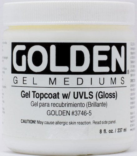 Golden Gel Mediums Gel Topcoats w/UVLS Gloss 236 ML