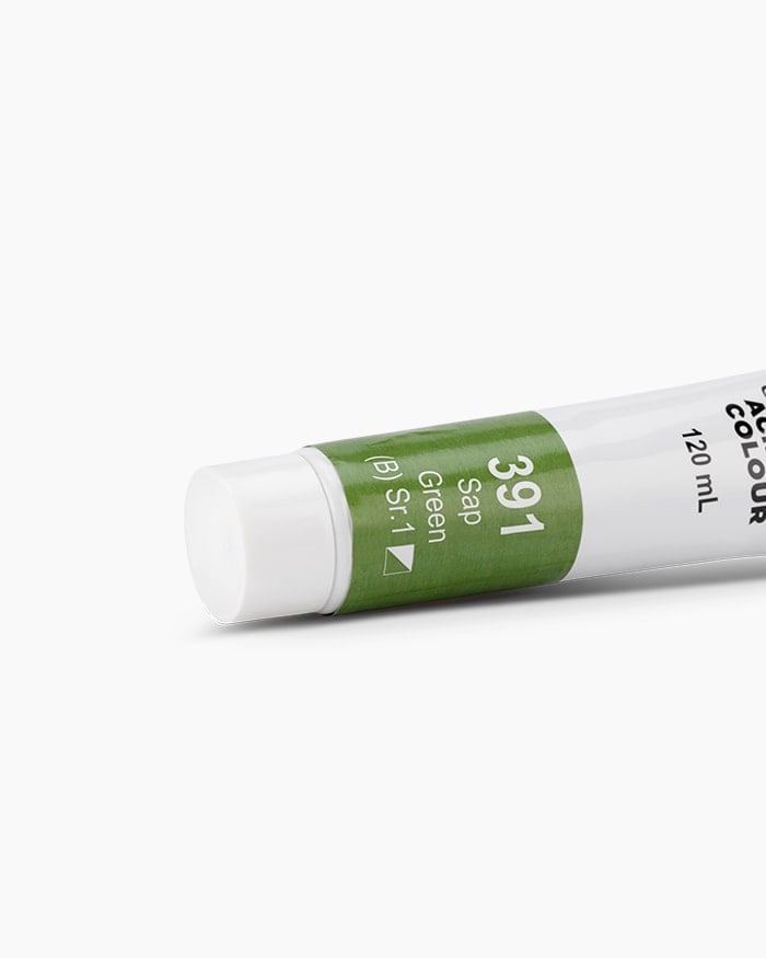 Camel Artist Acrylic Colour Individual tube of Sap Green in 120 ml