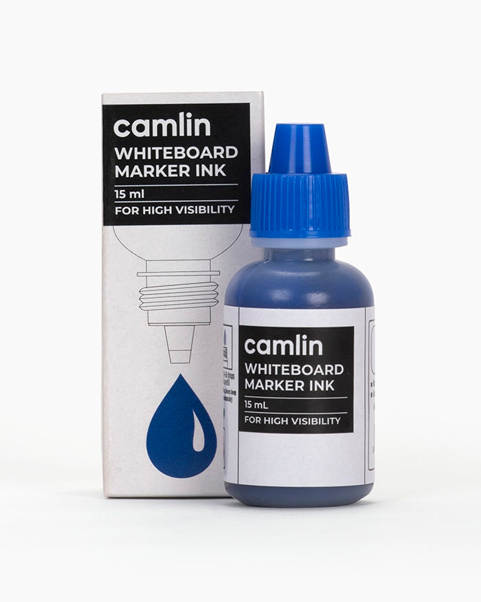 CAMLIN WHITE BOARD MARKER INK BLUE 15ML, Pack of 2