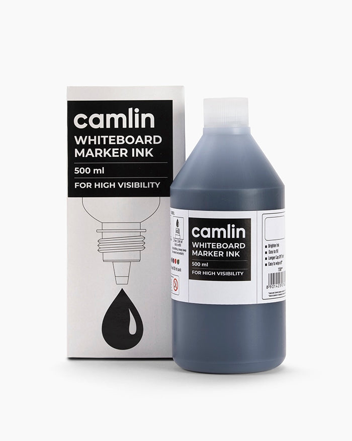 Camlin White Board Marker Ink (500 ml, Black)