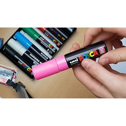 Uni-Ball Posca Marking Pen 17K | Silver Ink | Pack of 1