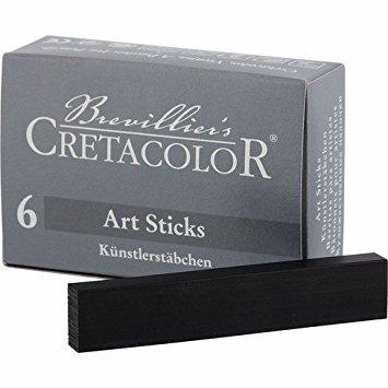 Cretacolor Art Sticks 7 X 14MM – Nero Extra Soft (Pack of 6)