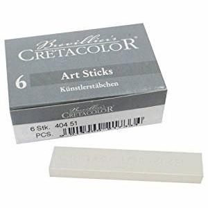 Cretacolor Art Sticks 7 X 14MM – White Chalk Dry (Pack of 6)