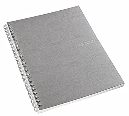 Fabriano Ecoqua A5 Spiral Bound Lined Notebook Grey