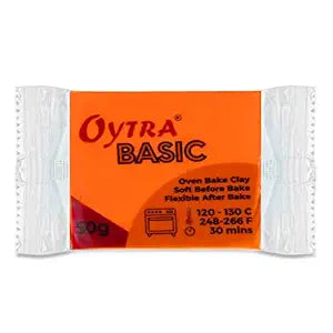 Oytra Polymer Clay Basic 50 Gram Oven Bake Clay (Light Orange)