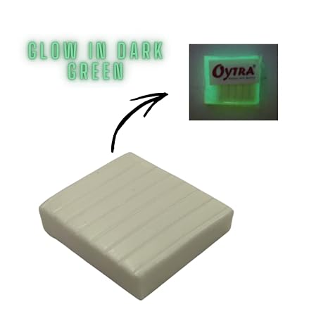 Oytra Essence Polymer Oven Bake Clay 50grams / 1.7OZ (Noctilucent Green) Glow in Dark