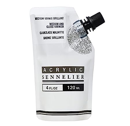 Sennelier Acrylic Gloss Medium and Varnish 120 ml Pouch