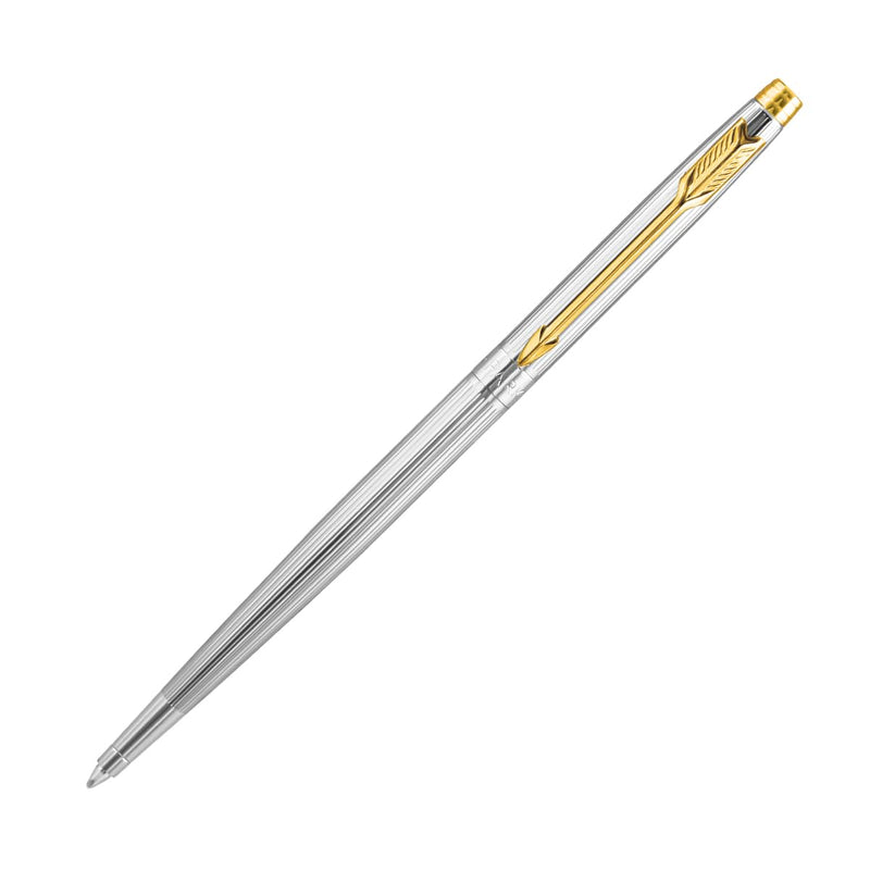 Parker Insignia Slim Shiny Chrome Gold Trim Ball Pen