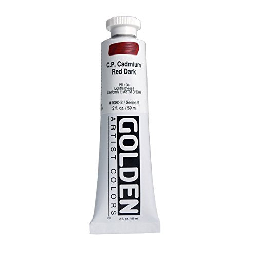 Golden Heavy Body Acrylic Paints 59ML C.P. Cadmium Red Dark