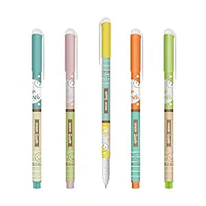 TOTEM Quote Ball Pens | 10 Blue Ink Pens | Gifts for Kids | Fragrance Ink | Emoji Themed Body Colours | 0.7 mm Tip | Pens for Writing | Ideal for Students | School & Office Uses