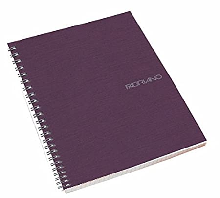 Fabriano Ecoqua A5 Spiral Bound Lined Notebook Purple