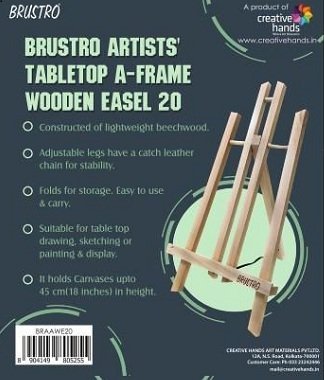 Brustro Artists’ Tabletop A-Frame Wooden Easel 20