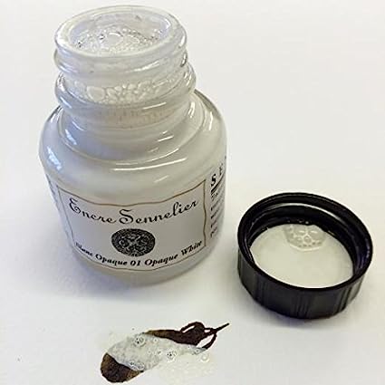 Sennelier Shellac Shower Coloured Ink 30 ml Jar Opaque White