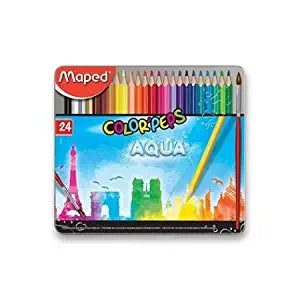 Maped Color'Peps Aqua Water Color Pencil Set - Pack of 24