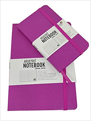 BRUSTRO NOTEBOOK CLASSIC SERIES TWIN PACK A5+ A6 ROSE