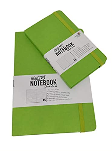 BRUSTRO Notebook Classic Series Twin Pack A5+ A6 Green