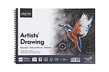 Brustro Artists’ Soft Pastels Set of 48 with Drawing Pad A4