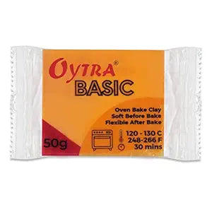 Oytra Polymer Clay Basic 50 Gram Oven Bake Clay (Black)