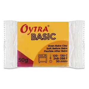 Oytra Polymer Clay Basic 50 Gram Oven Bake Clay (Merigold Orange)