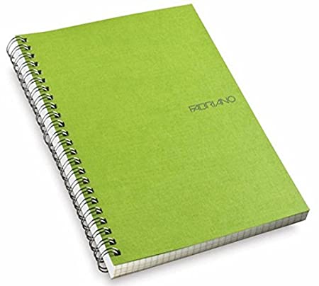 Fabriano Ecoqua A5 Spiral Bound Lined Notebook Lime