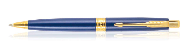 Parker Aster Matte Blue Gold Trim Ball Pen