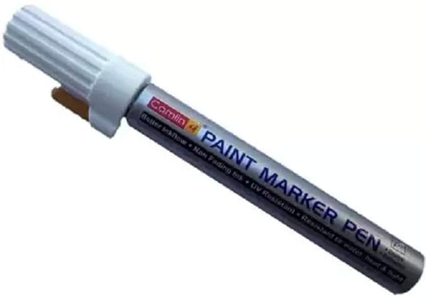 Camlin New Paint Marker (Set of 4, White)