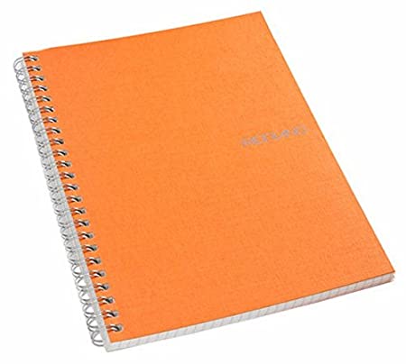 Fabriano Ecoqua A5 Spiral Bound Lined Notebook Orange