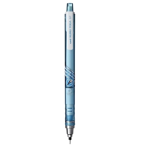Uniball Kuru Toga M7-450T 0.7mm Mechanical Pencil, Tip Size 0.7mm, Blue Body, Pack of 1